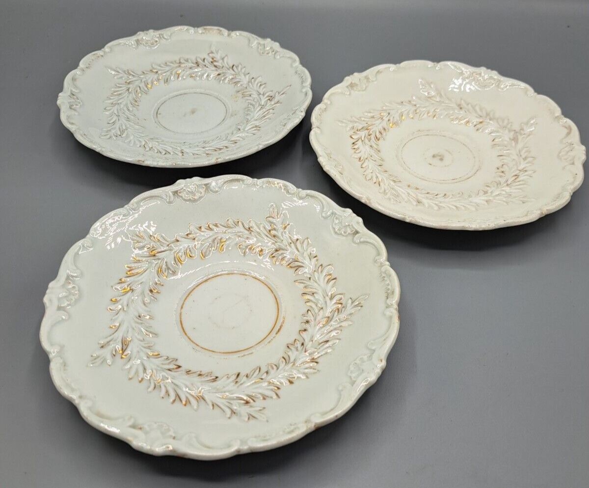 Meissen Porzellan, Kaffeeuntersetzer, 3-teilig, 6z